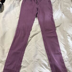Rag & Bone Skinny Slim Cotton Stretch Twill Leggings Jeans in Violet Size 27